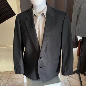 Mens Black Western Blazer , Circle S 48R